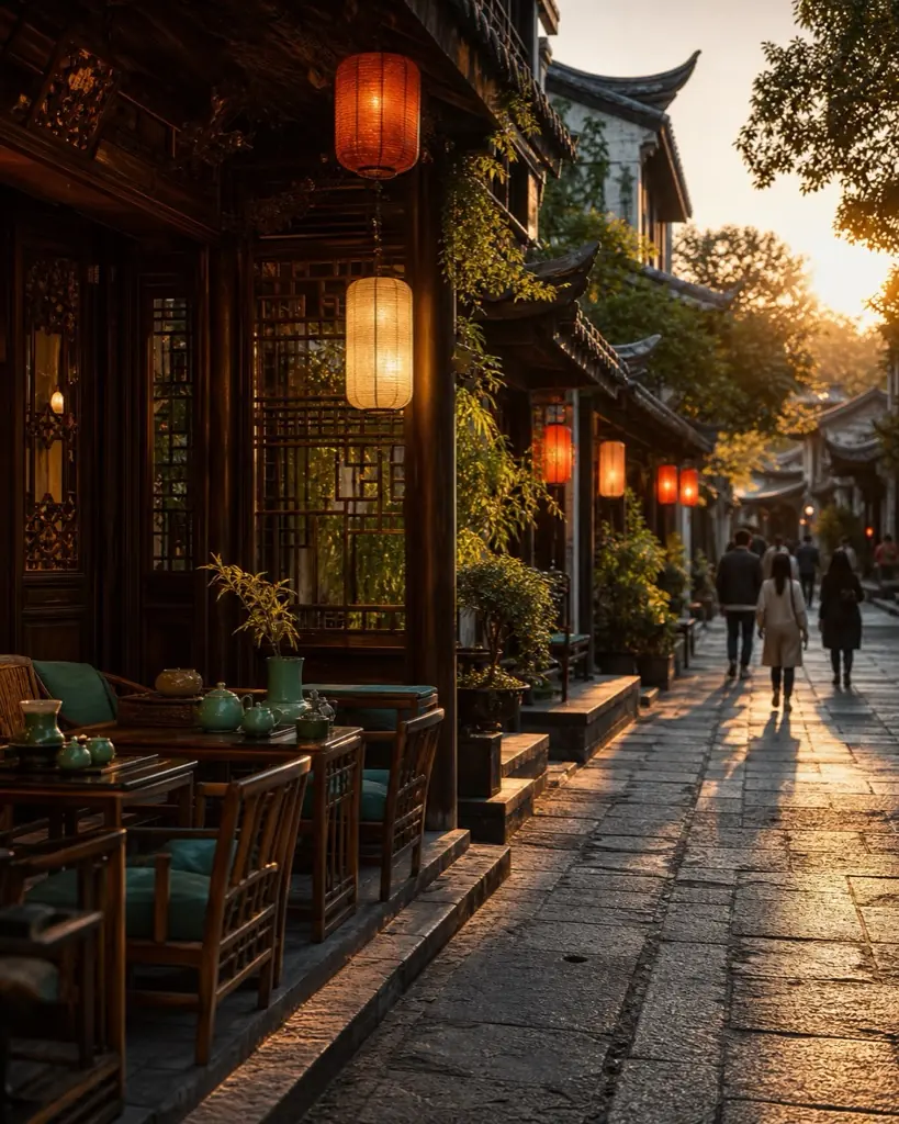 A traditional alley where travelers may need simple Chinese phrases